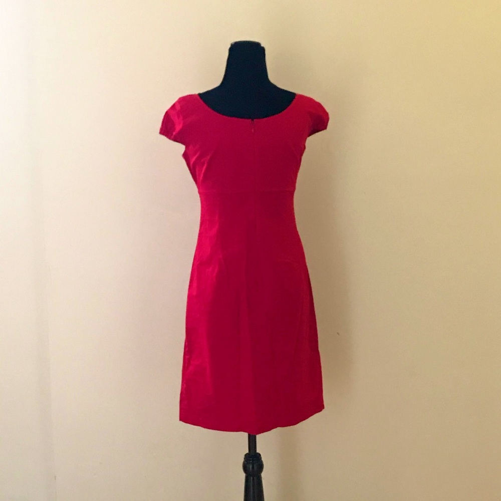 RED STRETCH DRESS - Picture 2 of 14